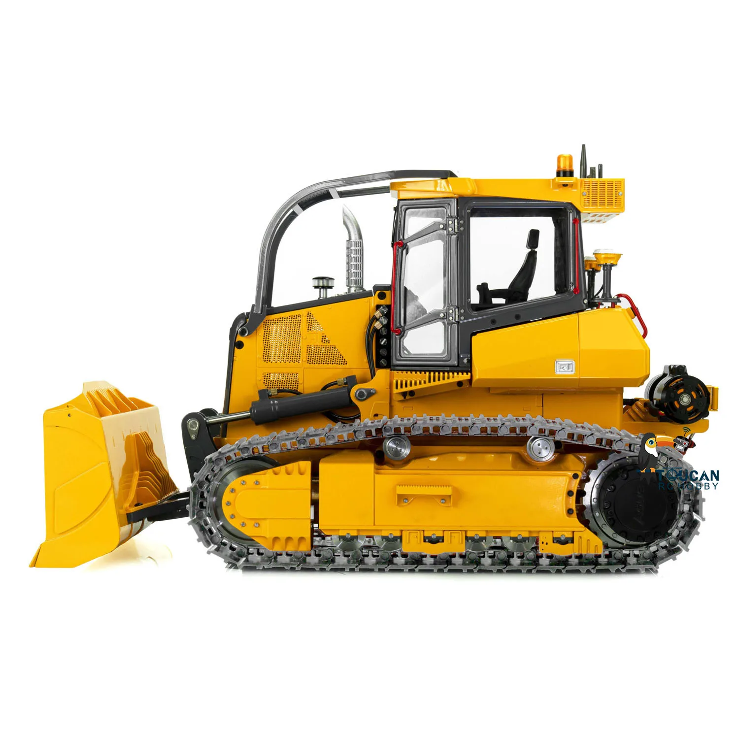 LESU Aoue 850K 1/14 RC Hydraulic Dozer Metal Painted Assembled Bulldozer Construction Truck Model Light Outdoors Toy TH22776 4