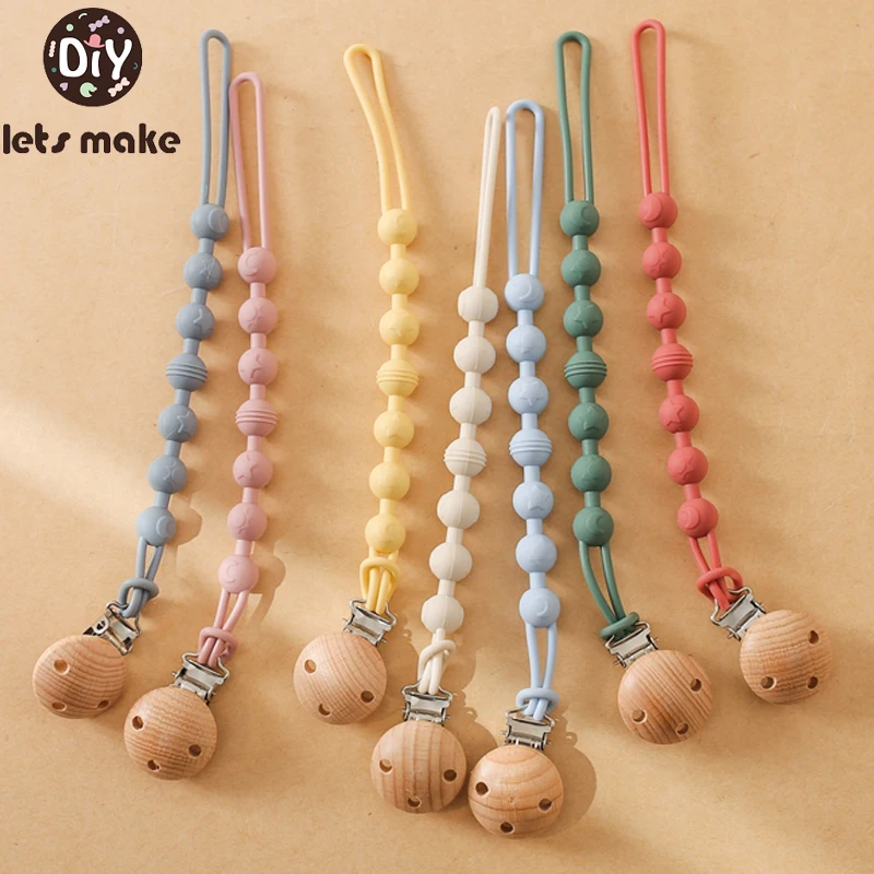 Baby Silicone Pacifier Clips Chain DIY Beads Mini Cartoon Animal Beads  Chewable Teething Beads for Nipple Holder BPA - China Silicone Beads and  Beads for Jewelry Making price