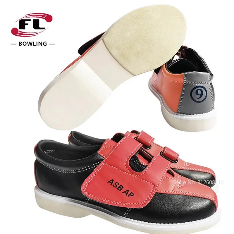 PU Leather Bowling Private Shoe for Men Women Right Hand Anti-skid Bowling Shoes Wearable Sports Sneakers Big Size 34-47