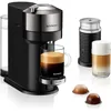 Deluxe Coffee and Espresso Maker, Capsule coffee machine, household use, with Milk Frother,1.1 liter, Black, Dark Chrome 2