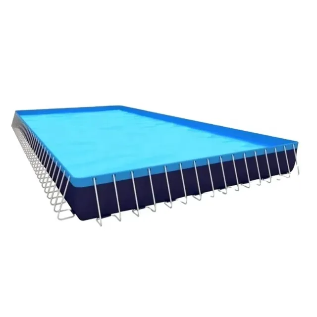 Piscine extérieure extra-large de 9,87 m, idéale pour les parcs aquatiques, les cours de natation et les loisirs aquatiques en famille 1