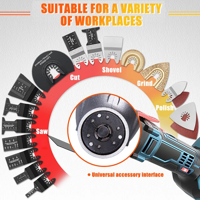Multi-Function Oscillating Quick Release Saw Blade For Renovator DIY Power Tool Accessories Universal Cutter Blade 2