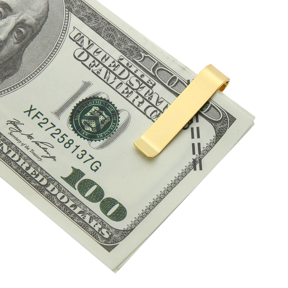Minimalist Stainless Steel Money Clip and Card Holder