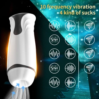 Male Masturbator Cup Automatic Vocalize Sucking Oral Sex Real Silicone Vaginal Blowjob Adult Goods Toys Pussy For Men Machine 2