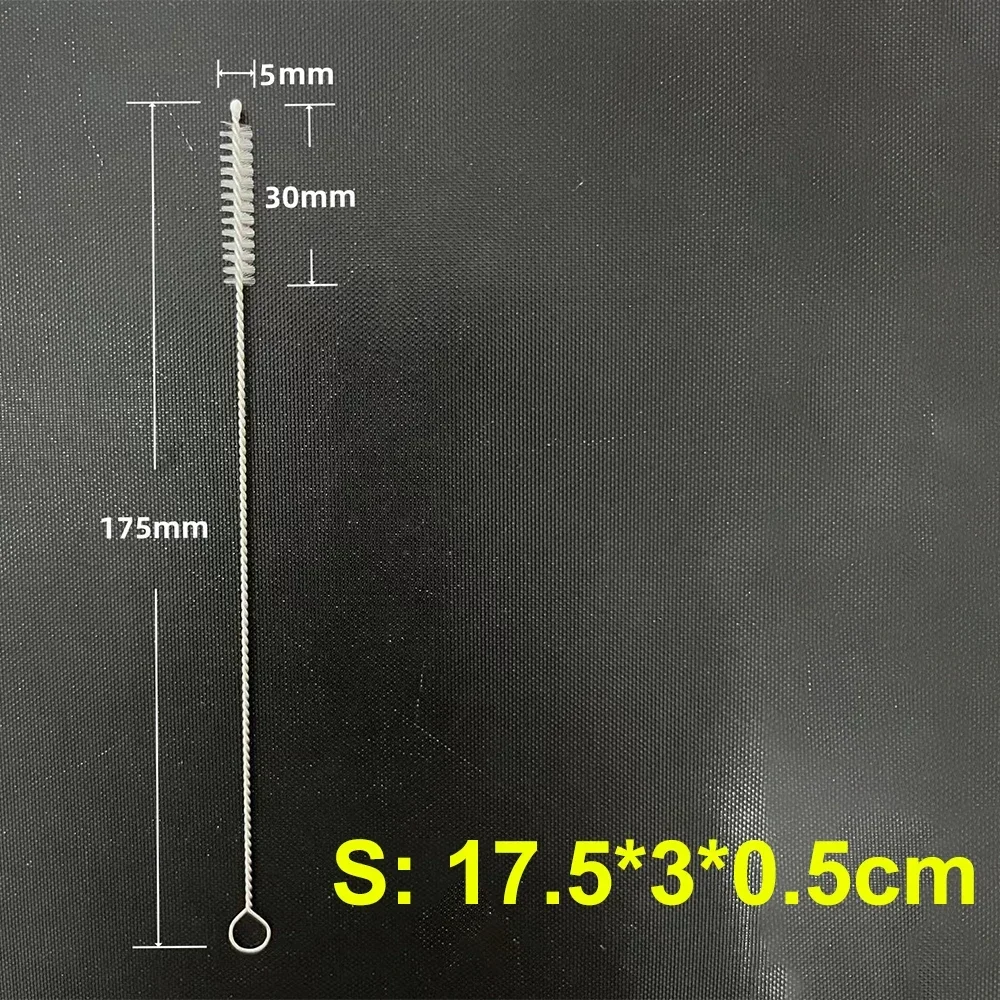 Drinking Straw Cleaning Brush Kit Reusable Tube Pipe Cleaner Nylon Stainless Steel Long Cleaning Brushes for Baby Cup Bottles