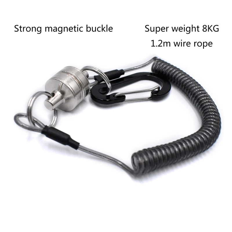 Fishing Magnetic Net Release Holder Keeper Anti Slip Safety Rope