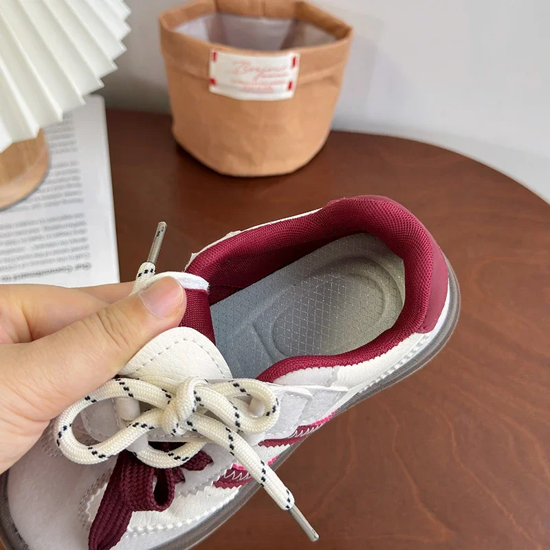 Spring Autumn Kids Casual Shoes Fashion Boys Girls Board Shoes Breathable Little Kids Sports Shoes Fashion Sneakers 5