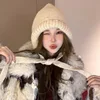 Fashion Y2K Cute Beanie Autumn Winter Women Warm Japanese Knit Hat Pile Caps Men Ear Protection Tie Pullover Hat Gorro Bonnet 1