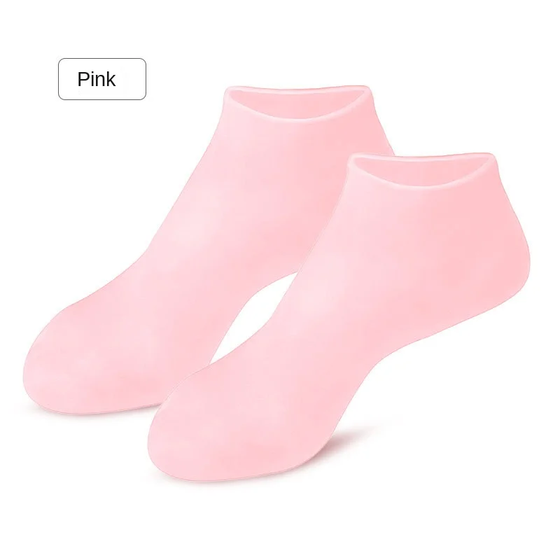 2Pcs Silicone Foot Care Socks Anti Cracking Moisturizing Gel Socks Cracked Dead Skin Remove Protector Pain Relief Pedicure Tools