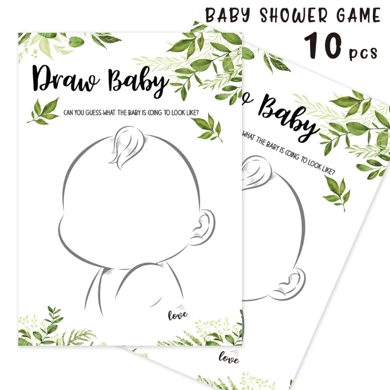 

10pcs Baby Shower Prediction and Advice Cards for Guests Birthday Party Activity