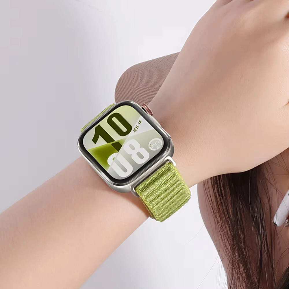 حزام حلقة نايلون رسمي لساعة Huawei Watch Fit 4 3 ح...