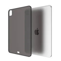 Crystal Clear Protective Case for iPad - Slim & Durable Tablet Cover (Transparent black)