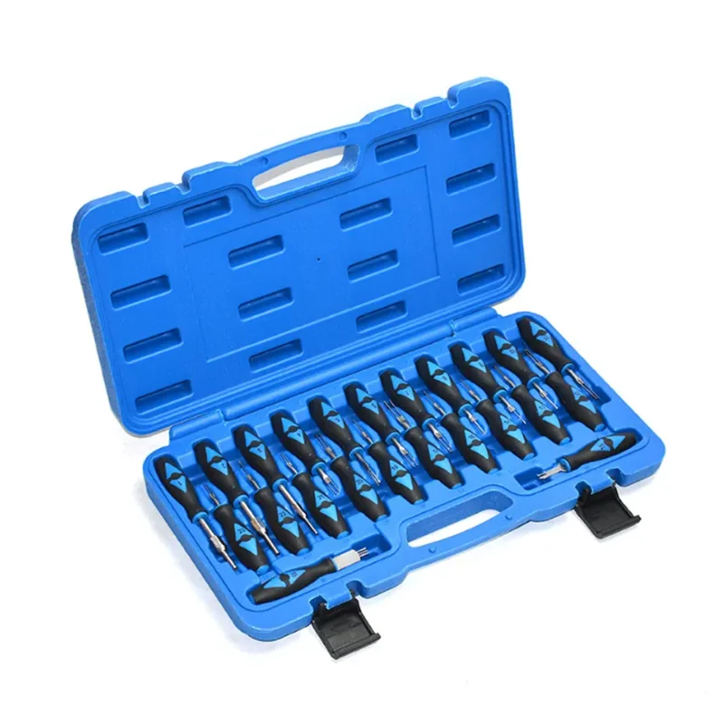 

23pcs Car Terminal Disassembly Set Auto Electrical Instrument Wiring Wire Crimp Connector Pin Extractor Removal Keys Hand Tools