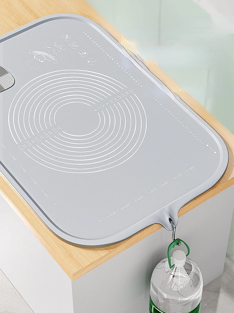 Non-Stick Silicone Baking Mat, Rolling Kneading Pad, Pastry Tools, Crepes, Pizza Dough, Thick, 6mm, Kitchen, New