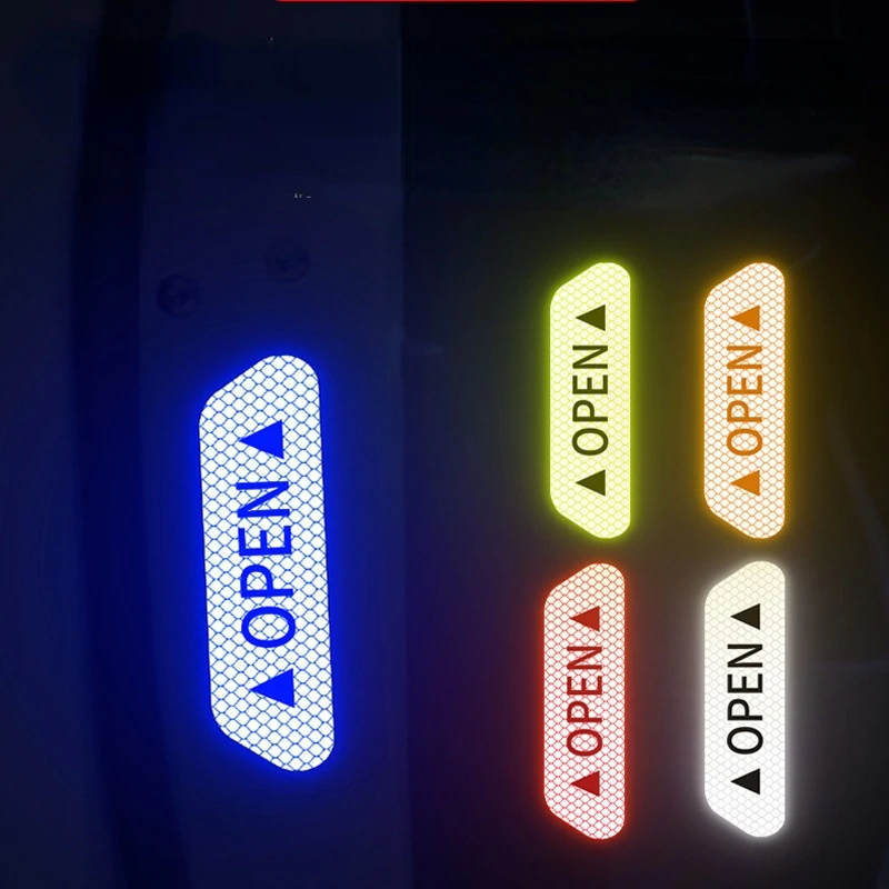 Reflective Car Door Stickers Safety Warning Tapes Accessories