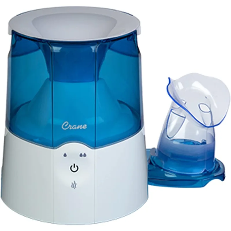 

Crane EE-5202 Inhaler & Warm Mist Humidifier, 0.5 Gallon, Blue & White
