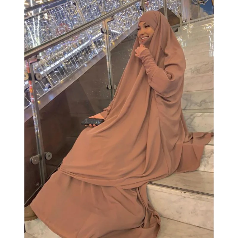 Muslim  Fashion Woman Clothing Dubai Abaya Long Dress Solid Color Robe Dress Abaya African Casual Temperament Splicing Suit images - 6