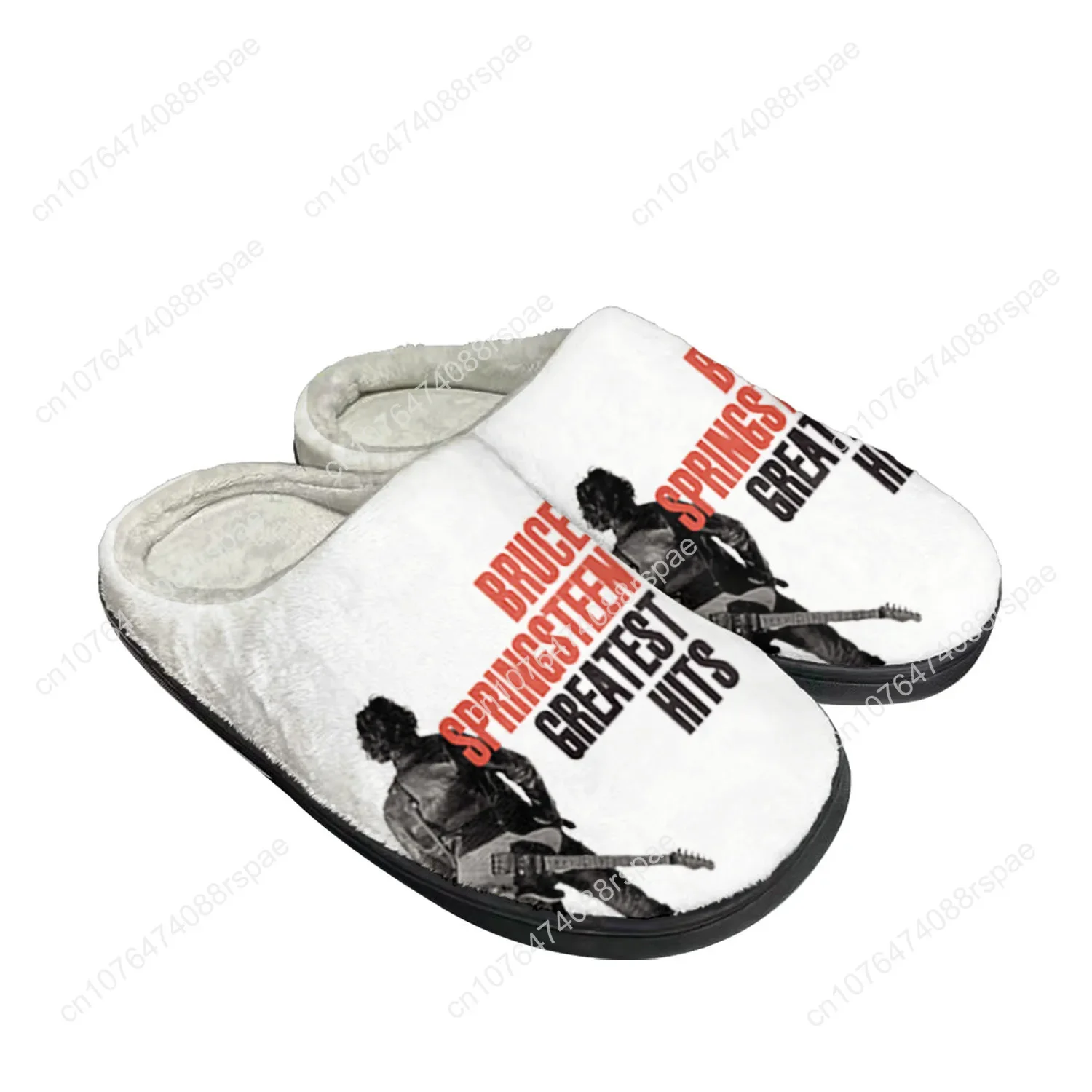 Born To Run Home Cotton Custom Slippers Mens Womens Sandals Bruce Springsteen Plush Bedroom Keep Warm Shoes Thermal Slipper