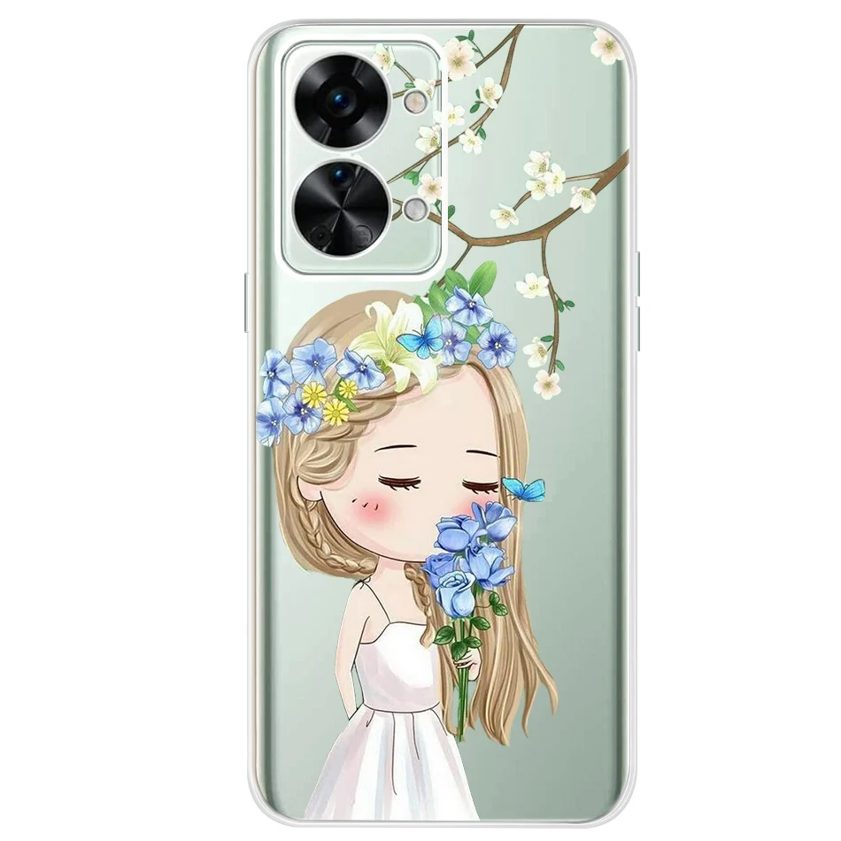Stylish Painted Soft Silicone Clear TPU Phone Case Cover with Bumper Protection