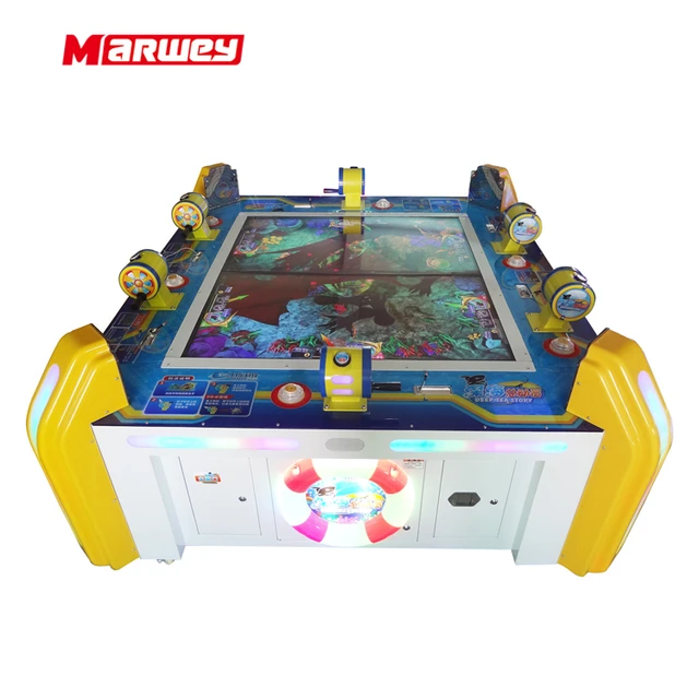 Fishing Arcade Game Machine Coin Operated Deep Sea Story 6 Players Fish  Game Tables Game Cabinet Machine