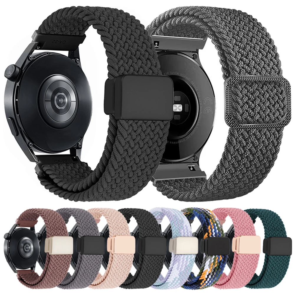 Breathable Woven Nylon Strap - 20mm/22mm Adjustable Wristband
