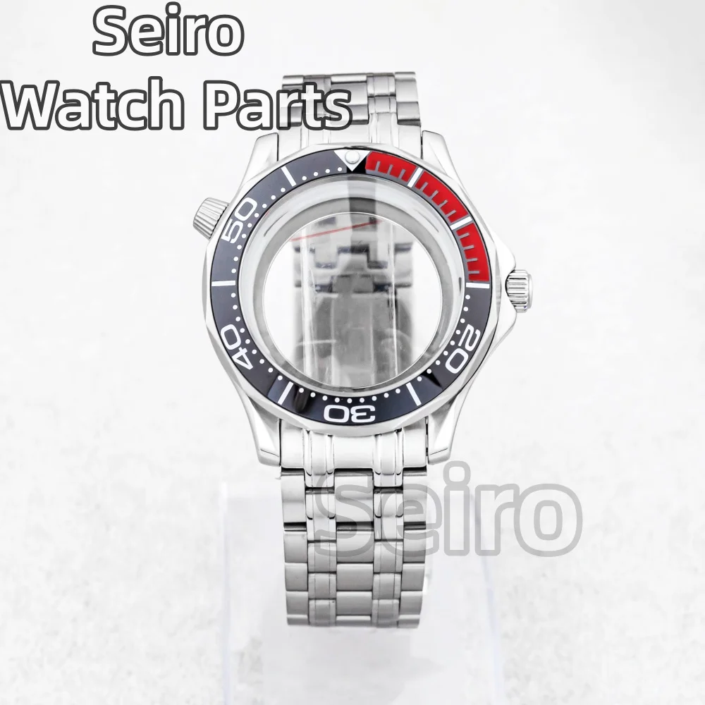 Waterproof 41mm Stainless Steel Watch Case with Transparent Back and 31mm Dial