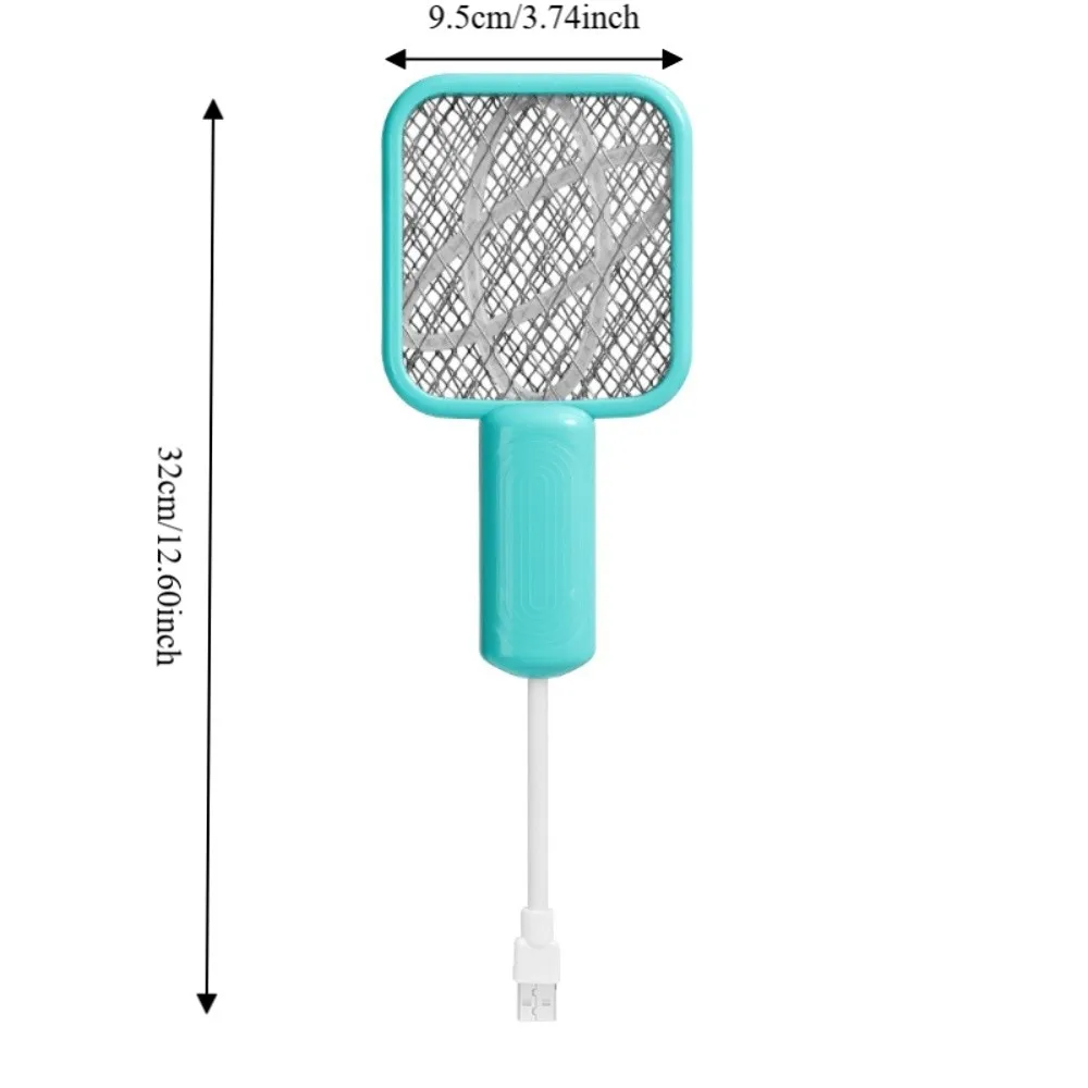구부릴 수 있는 손잡이 USB 모기채 트랩 조절 가능한 방향 절연 보호망 미니 파리 벌레 퇴치기 공간 절약형
