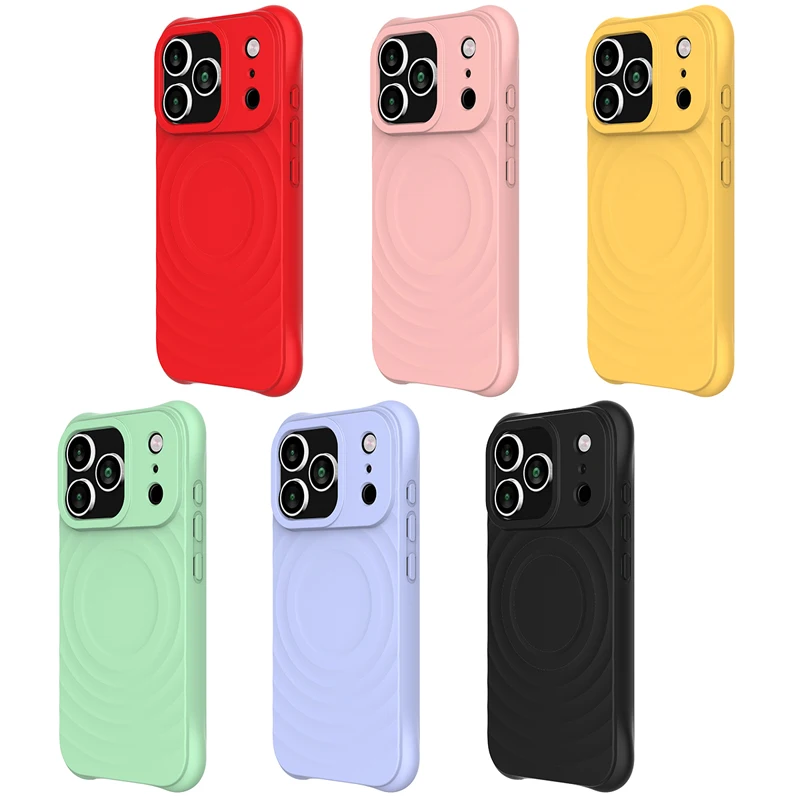 Magnetic Soft TPU Liquid Silicone Strap Case with Microfiber Lining