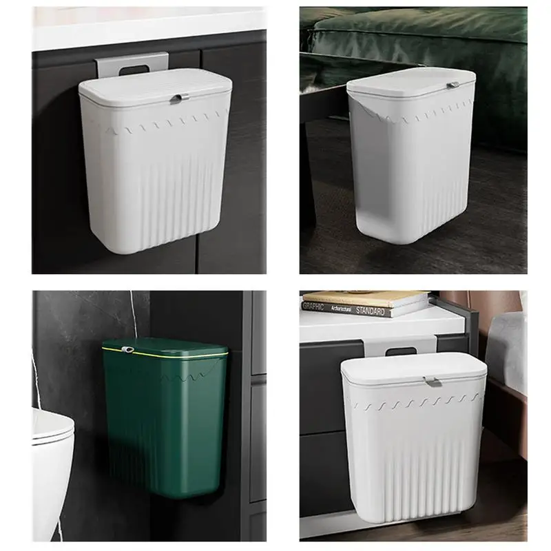 

Kitchen Trash Can Wall Mounted Hanging Trash Bin With Lid Garbage Can Cabinet Under Sink Waste Garbage Compost Bin kitchen tool