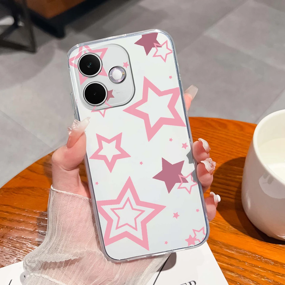 Personalized Clear Case with Butterfly & Cat Design - Antifouling & Anti-Drop Protection