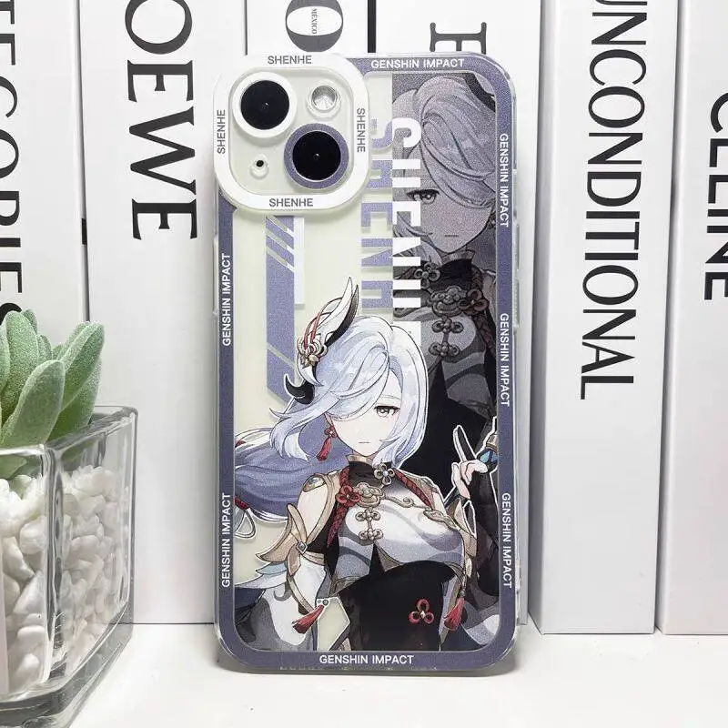 Genshin Impact Furina Shenhe Artistic Phone Case Cover