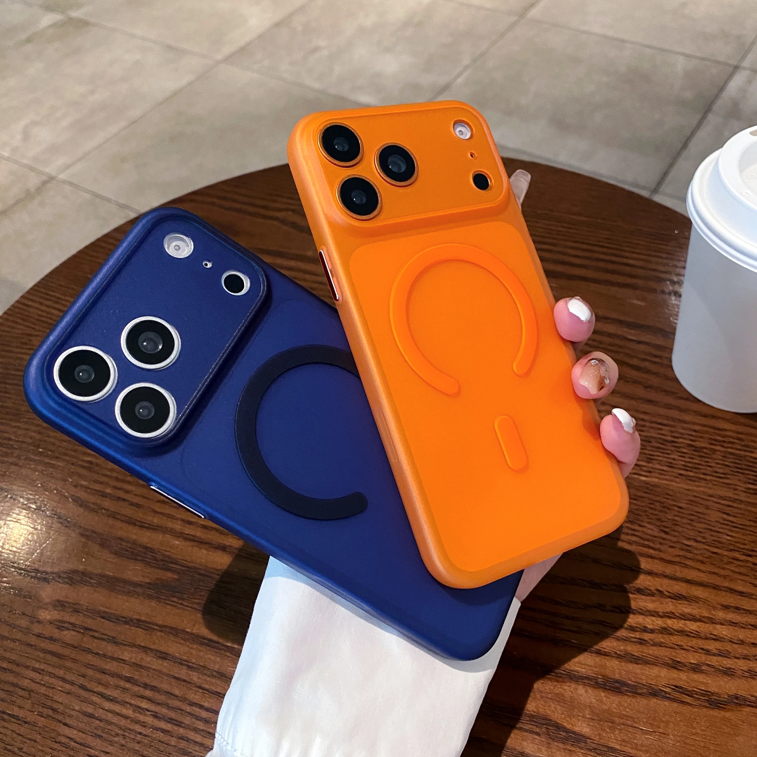 Sleek Magnetic Matte Translucent Phone Case