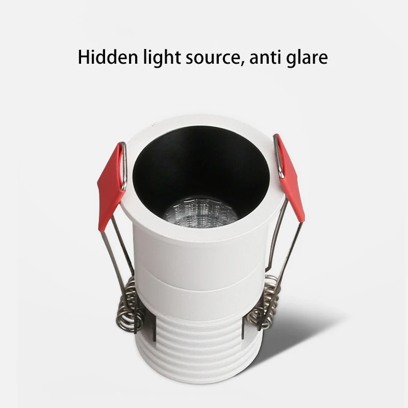 BRGT LED Small Spotlights Mini Ceiling Spots Recessed Downlight 3W5W7W12W12W Focos Lamp For Home Shop Jewelry Show Lighting