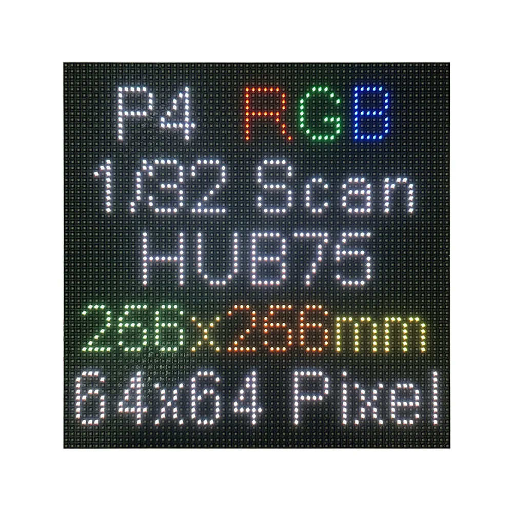 P4 Indoor LED Displays Module 64x64 Pixel LED video wall Full Color RGB Screen Panels