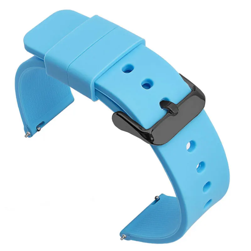 Universal Silicone Rubber Watch Band - Soft, Light, and Versatile Strap