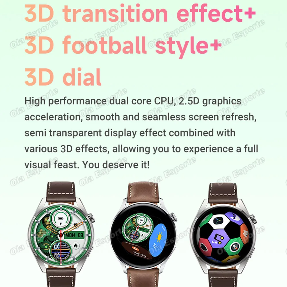 Wireless Charger Round SmartWatch Men 3D Watch DIY Faces Smart Watch for Women Health Heart Rate Monitor Bt Phone Call Message 5