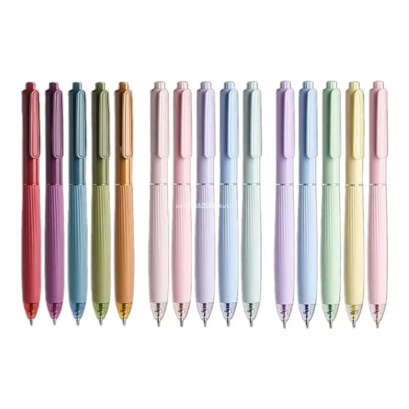 

5 Colors Pen Quick-Drying Retractable Gel Pen Writing Pen Neutral Pen Dropship