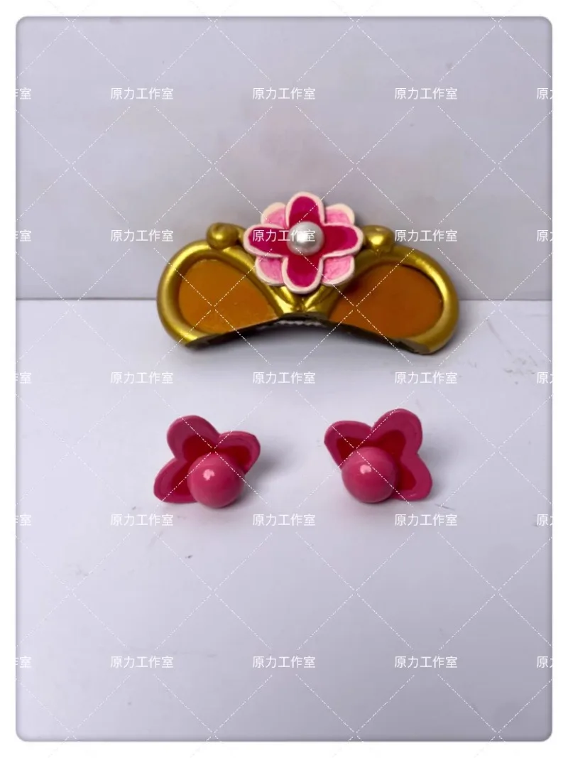 

Cure Flora Headwear Hair Clips Earrings Pretty Cure Cosplay Props Halloween Christmas Fancy Party Costumes Accessories