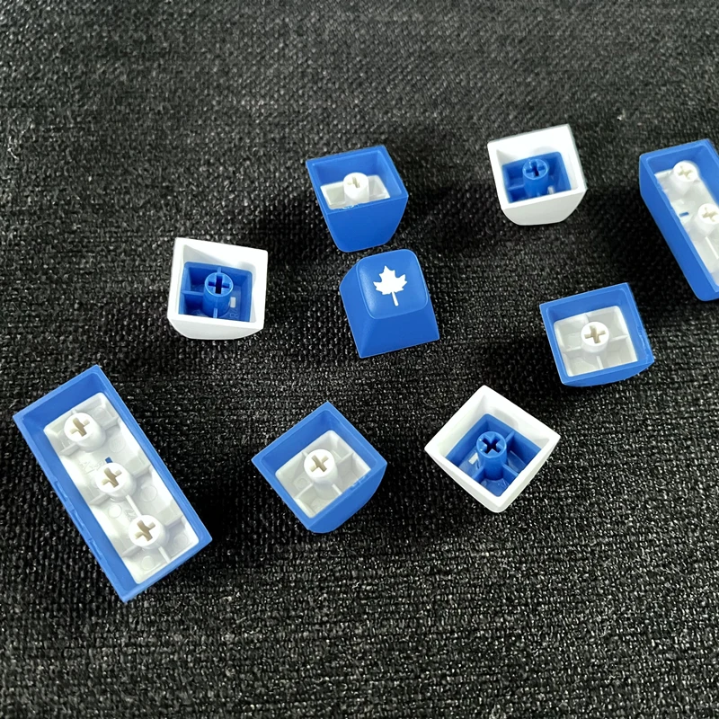 Teclas Daye Gmk True Olivetti Teclas Abs Double Shot Teclas Perfil SA Cinzento Branco Azul Interruptor mx Barra de Espaço 7u Conjunto 173 Teclas - Imagem 2