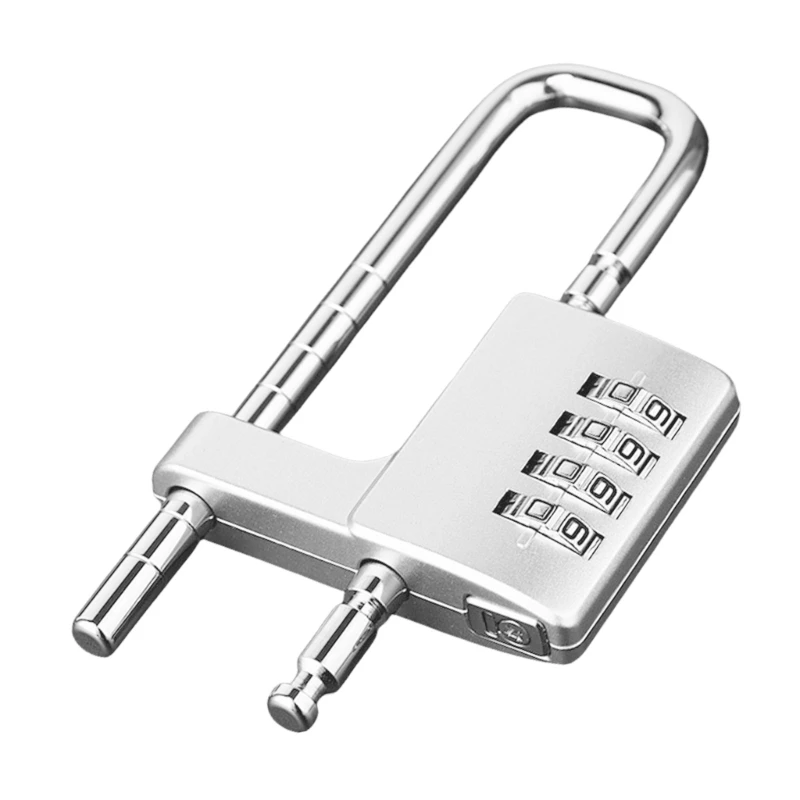 Adjustable Combination Lock with Long Shackles for School Gyms Lockers Fence