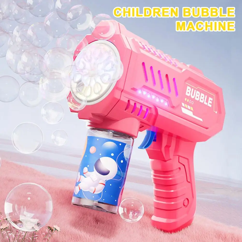 

Детский аппарат для создания пузырей с фотоэлементами, 10 отверстий, ручная автоматическая пузырьковая машина для малышей, детский подарок на день рождения