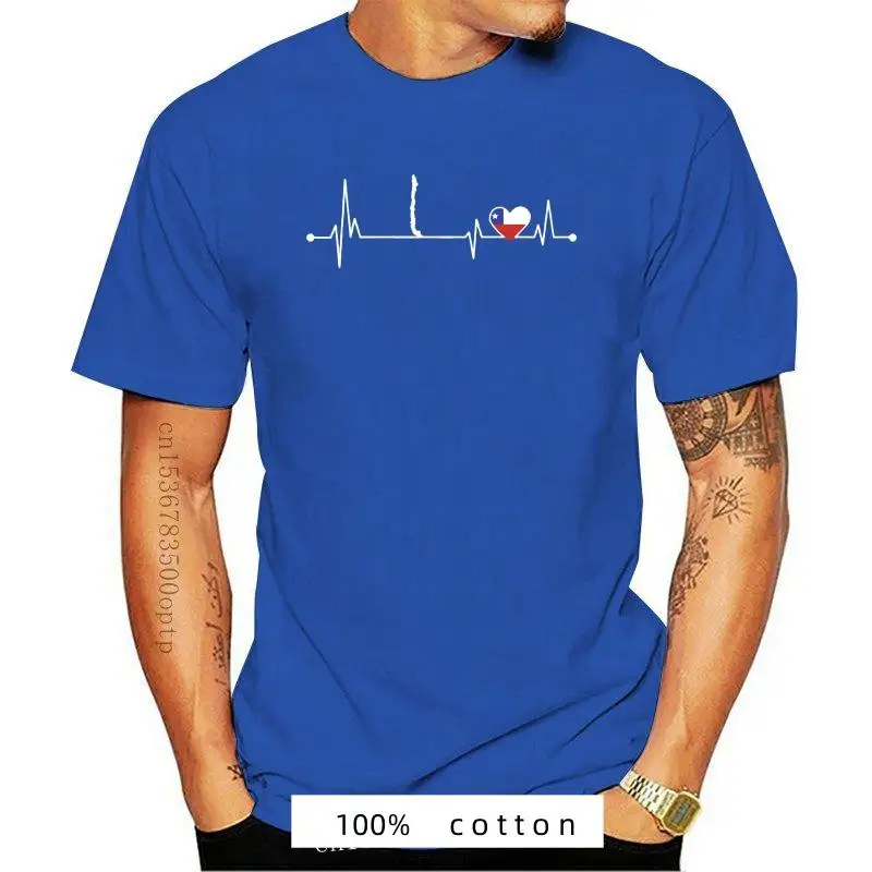 

New 2023 Summer T Shirt Chile Hearbeat Standard S-3xl T-Shirt Unisex Tee Shirt Personalized T Shirt Gift T-Shirt Man Printing O-