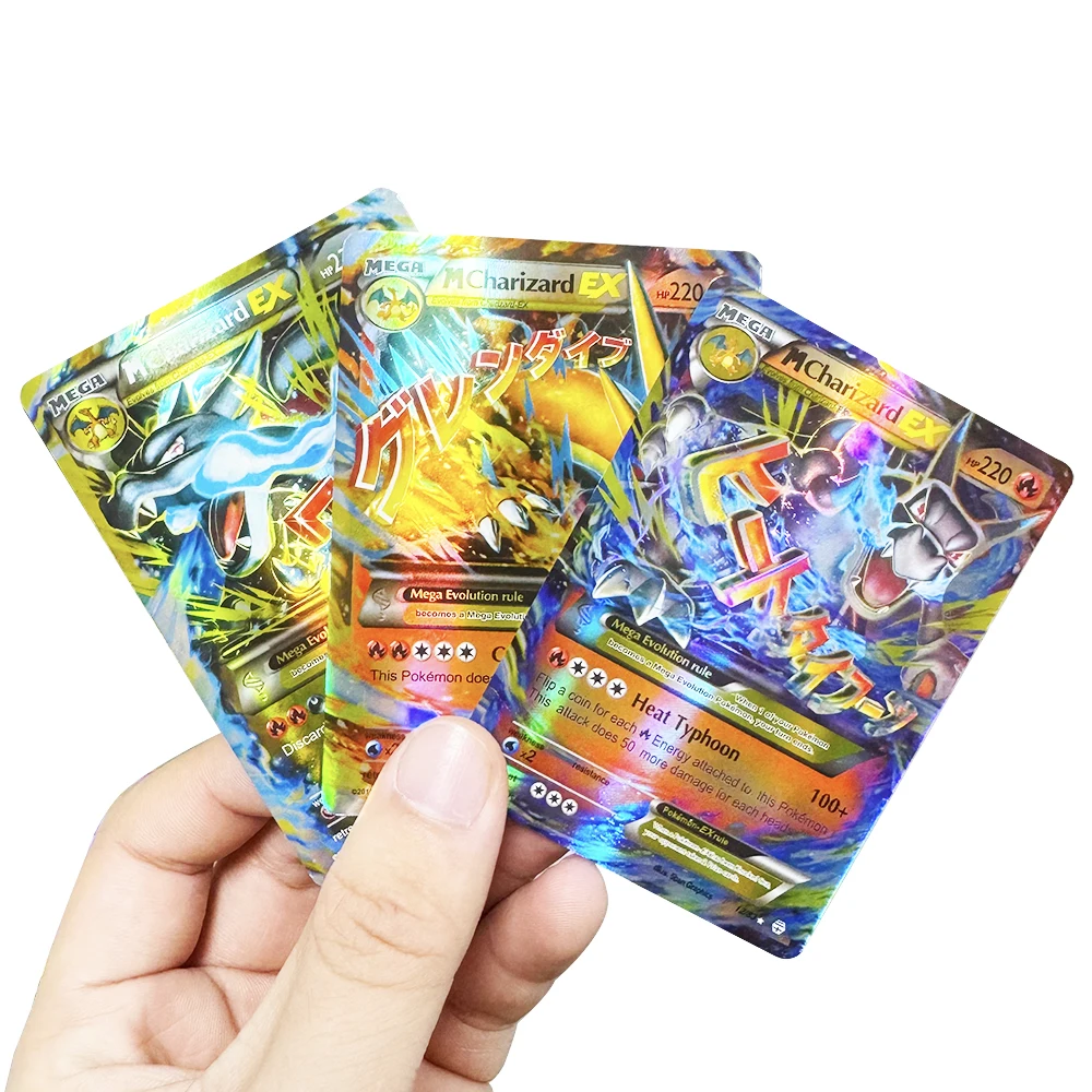 20-100Pcs Mega EX Vmax GX V Vstar TAG Trainer Pokemon Cards Box