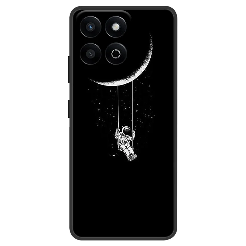 Luxury Silicone Soft Bumper Phone Case - Space Design