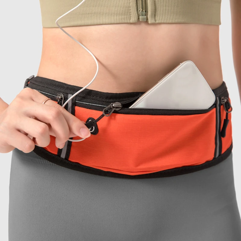 Running Waist Bag Lightweight Waterproof Reflective Strip Waist