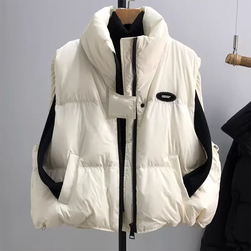 Sugar Rush on Black - Women's Padded Cozy Vest