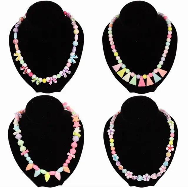 Girl Educational Toys Necklaces Bracelets Jewelry Making Beads Bracelet Kit Set Diy Beads Toys for Children hacer pulseras nina 6