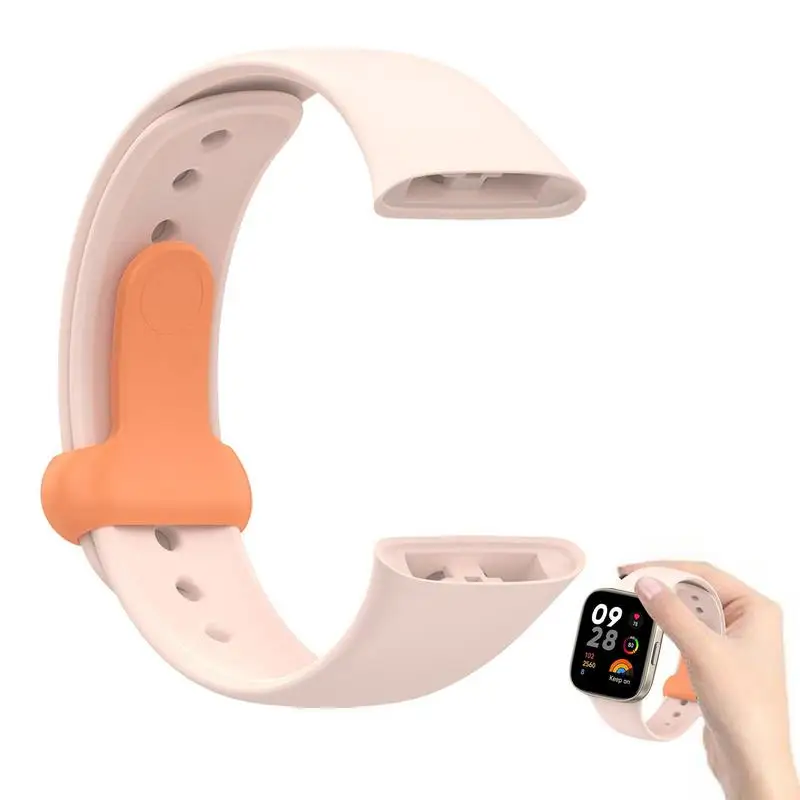 

Ремешок для часов, совместимый с Redmi Watch 3/Redmi Watch Lite 3, сменный силиконовый ремешок с пряжкой для часов Redmi