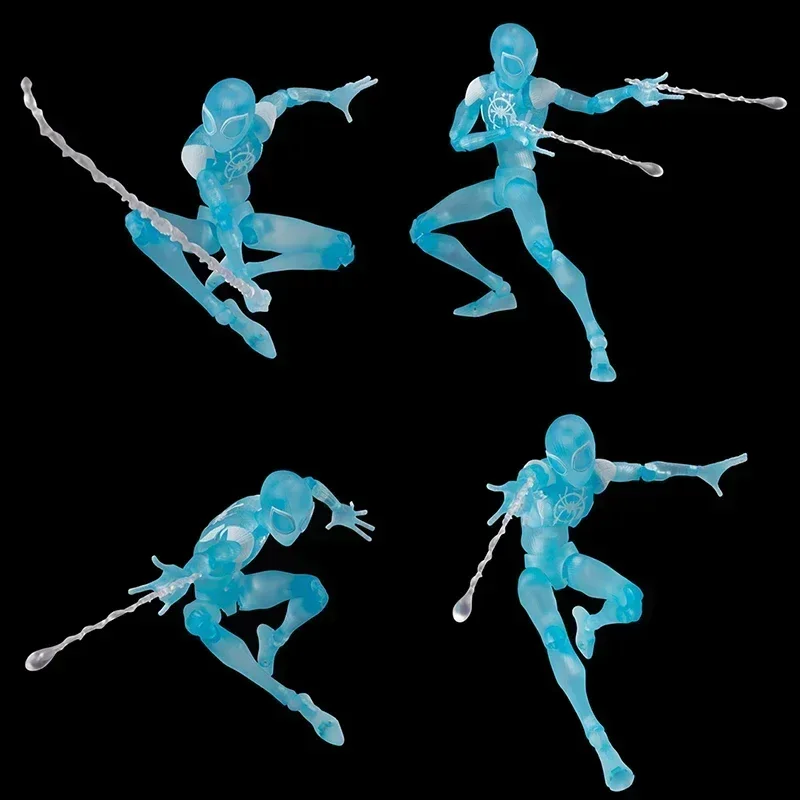 Marvel Sv Action Trasparente Miles Morales Action Figure Sentinel Spiderman Mobile Joint Spider-Man Decor Collection Model