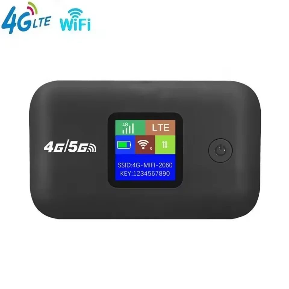 Portable High-Speed 4G/5G LTE WiFi Router with Sim Card Slot and 3500mA Battery